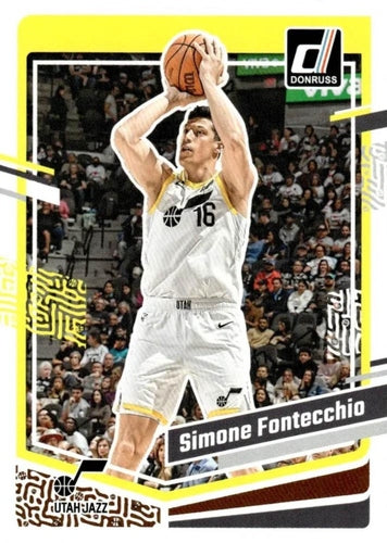 #143 Simone Fontecchio - Utah Jazz - 2023-24 Donruss Basketball