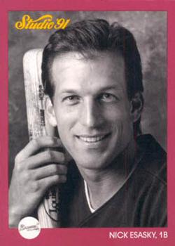 #143 Nick Esasky - Atlanta Braves - 1991 Studio Baseball