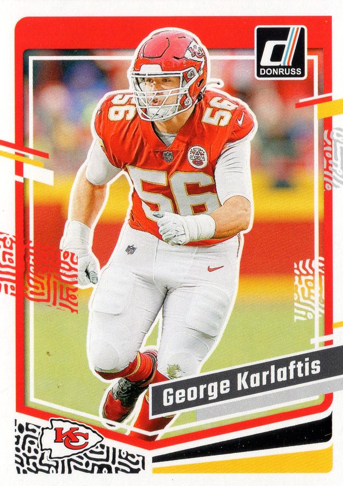 #143 George Karlaftis - Kansas City Chiefs - 2023 Donruss Football