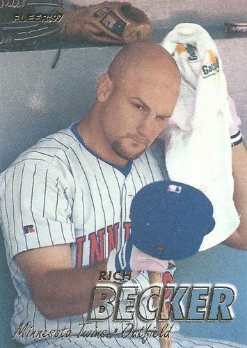 #143 Rich Becker - Minnesota Twins - 1997 Fleer Baseball