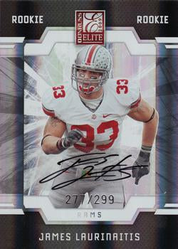 #143 James Laurinaitis - St. Louis Rams - 2009 Donruss Elite Football