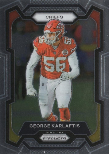 #143 George Karlaftis - Kansas City Chiefs - 2023 Panini Prizm Football