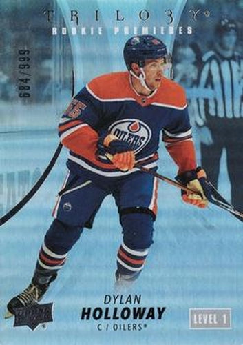 #143 Dylan Holloway - Edmonton Oilers - 2022-23 Upper Deck Trilogy Hockey