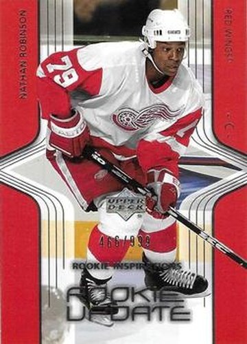 #143 Nathan Robinson - Detroit Red Wings - 2003-04 Upper Deck Rookie Update Hockey