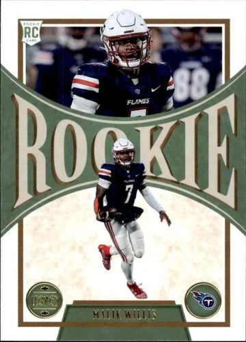 #143 Malik Willis - Tennessee Titans - 2022 Panini Legacy Football