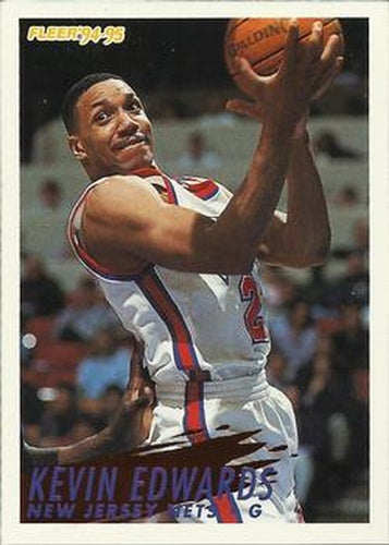#143 Kevin Edwards - New Jersey Nets - 1994-95 Fleer Basketball