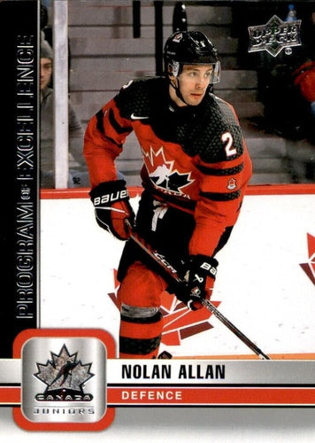 #143 Nolan Allan - Canada - 2023 Upper Deck Team Canada Juniors Hockey