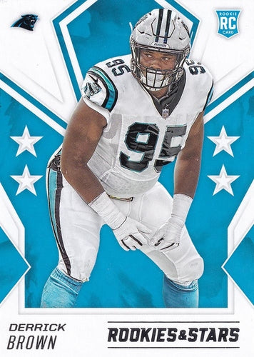 #143 Derrick Brown - Carolina Panthers - 2020 Panini Rookies & Stars Football