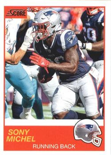 #143 Sony Michel - New England Patriots - 2019 Score Football