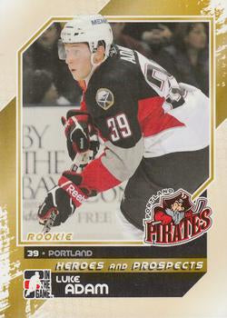 #143 Luke Adam - Portland Pirates - 2010-11 In The Game Heroes and Prospects Hockey