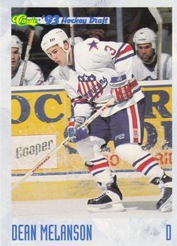 #143 Dean Melanson - Rochester Americans - 1993 Classic '93 Hockey Draft Hockey