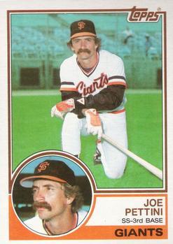 #143 Joe Pettini - San Francisco Giants - 1983 Topps Baseball