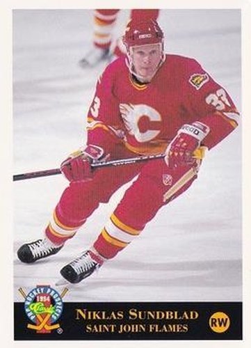 #143 Niklas Sundblad - St. John Flames - 1994 Classic Pro Hockey Prospects Hockey