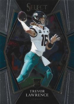 #143 Trevor Lawrence - Jacksonville Jaguars - 2021 Panini Select - Black and Gold Prizm Die Cut Football