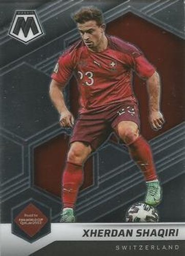 #143 Xherdan Shaqiri - Switzerland - 2021-22 Panini Mosaic Road to FIFA World Cup Soccer