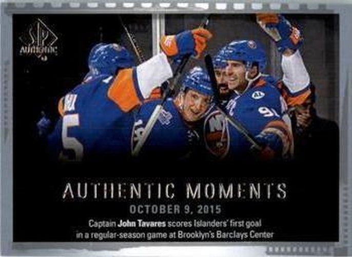#143 John Tavares - New York Islanders - 2015-16 SP Authentic Hockey