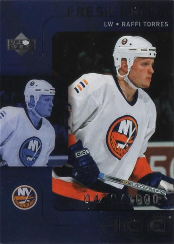#143 Raffi Torres - New York Islanders - 2001-02 Upper Deck Ice Hockey