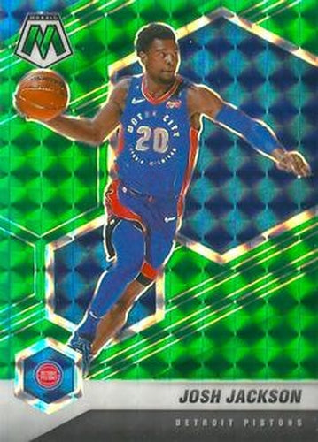 #143 Josh Jackson - Detroit Pistons - 2020-21 Panini Mosaic - Mosaic Green Basketball