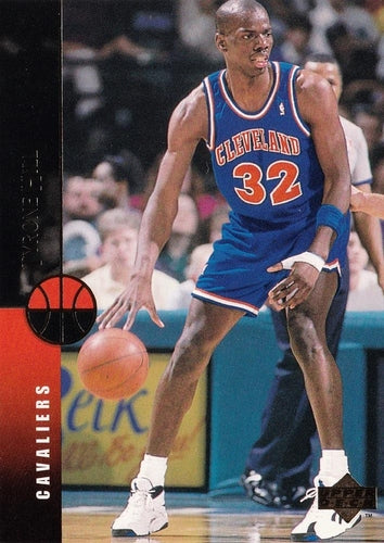 #143 Tyrone Hill - Cleveland Cavaliers - 1994-95 Upper Deck Basketball