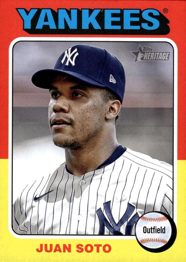 #143c Juan Soto - New York Yankees - 2024 Topps Heritage Baseball