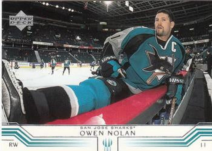 #144 Owen Nolan - San Jose Sharks - 2001-02 Upper Deck Hockey