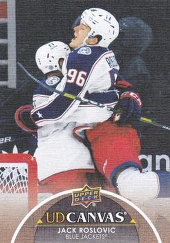 #C144 Jack Roslovic - Columbus Blue Jackets - 2021-22 Upper Deck - UD Canvas Hockey