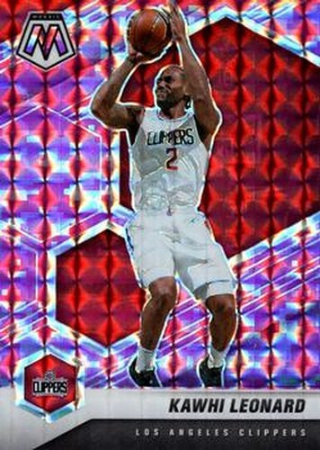 #144 Kawhi Leonard - Los Angeles Clippers - 2020-21 Panini Mosaic - Mosaic Camo Pink Basketball