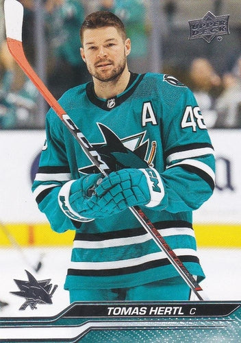 #144 Tomas Hertl - San Jose Sharks - 2023-24 Upper Deck Hockey