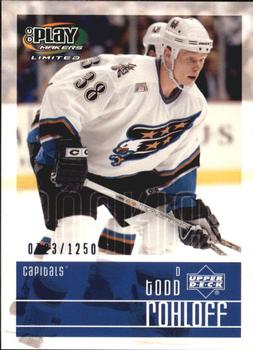 #144 Todd Rohloff - Washington Capitals - 2001-02 Upper Deck Playmakers Hockey