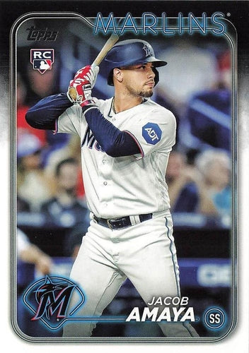 #144 Jacob Amaya - Miami Marlins - 2024 Topps Baseball