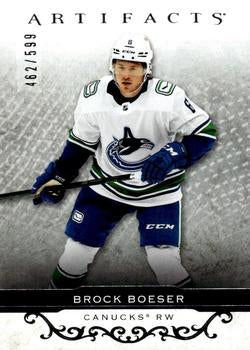 #144 Brock Boeser - Vancouver Canucks - 2021-22 Upper Deck Artifacts Hockey