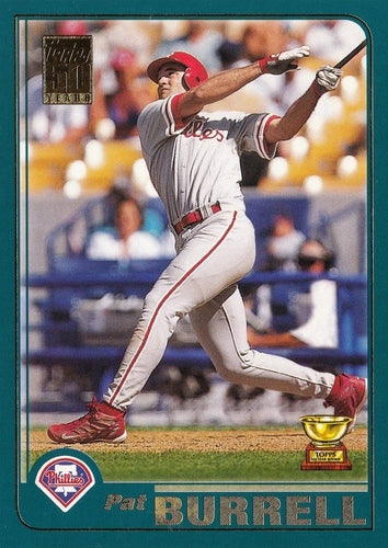 #144 Pat Burrell - Philadelphia Phillies - 2001 Topps Baseball