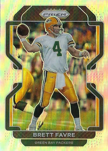 #144 Brett Favre - Green Bay Packers - 2021 Panini Prizm - Silver Football
