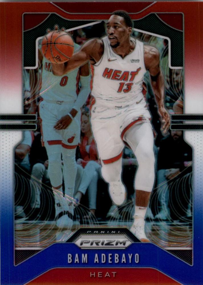 #144 Bam Adebayo - Miami Heat - 2019-20 Panini Prizm - Prizms Red White and Blue Basketball