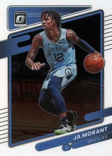 #144 Ja Morant - Memphis Grizzlies - 2021-22 Donruss Optic Basketball