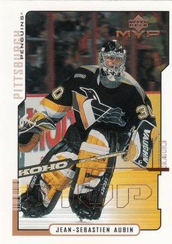 #144 Jean-Sebastien Aubin - Pittsburgh Penguins - 2000-01 Upper Deck MVP Hockey