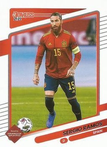 #144 Sergio Ramos - Spain - 2021-22 Donruss Road to FIFA World Cup Qatar 2022 Soccer