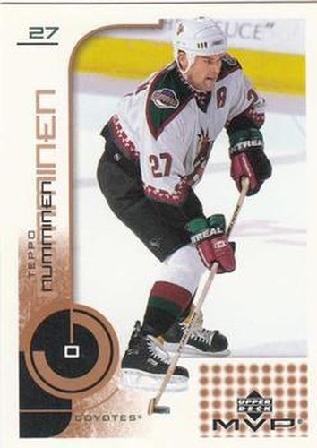 #144 Teppo Numminen - Phoenix Coyotes - 2002-03 Upper Deck MVP Hockey
