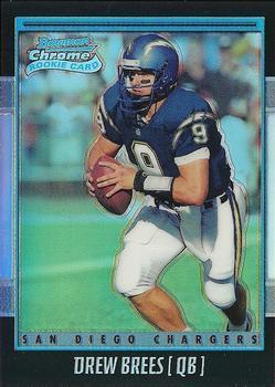 #144 Drew Brees - San Diego Chargers - 2001 Bowman Chrome Football