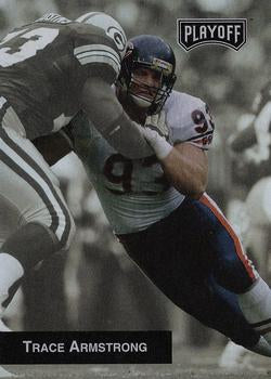 #144 Trace Armstrong - Chicago Bears - 1993 Playoff Football
