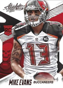 #144 Mike Evans - Tampa Bay Buccaneers - 2014 Panini Absolute - Red Football