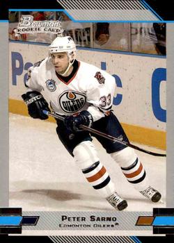 #144 Peter Sarno - Edmonton Oilers - 2003-04 Bowman Draft Picks and Prospects Hockey