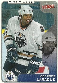 #144 Georges Laraque - Edmonton Oilers - 2001-02 Upper Deck Victory Hockey