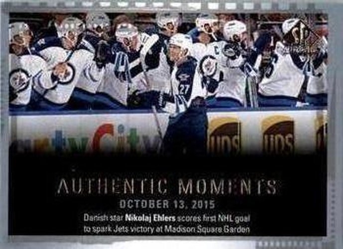 #144 Nikolaj Ehlers - Winnipeg Jets - 2015-16 SP Authentic Hockey