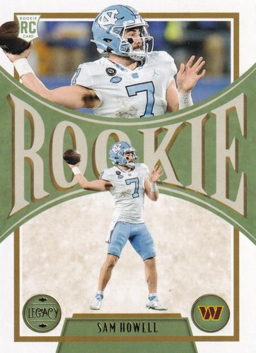 #145 Sam Howell - Washington Commanders - 2022 Panini Legacy Football