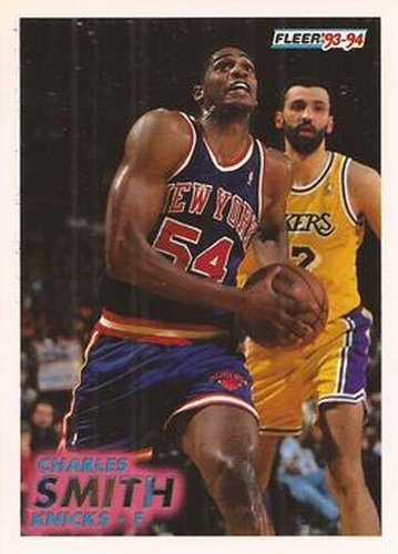 #145 Charles Smith - New York Knicks - 1993-94 Fleer Basketball