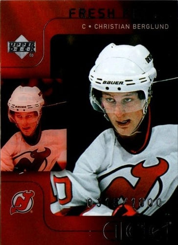 #145 Christian Berglund - New Jersey Devils - 2001-02 Upper Deck Ice Hockey