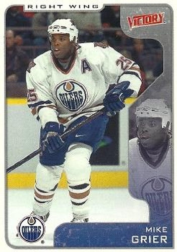 #145 Mike Grier - Edmonton Oilers - 2001-02 Upper Deck Victory Hockey