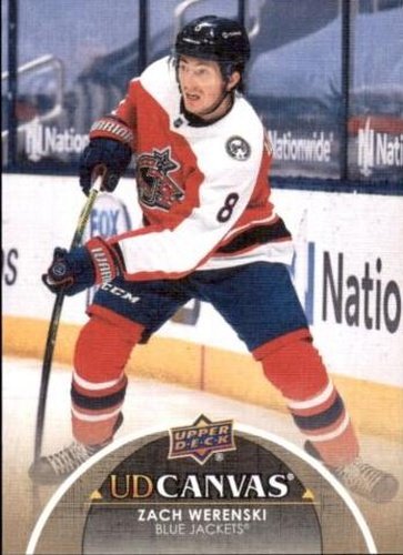 #C145 Zach Werenski - Columbus Blue Jackets - 2021-22 Upper Deck - UD Canvas Hockey
