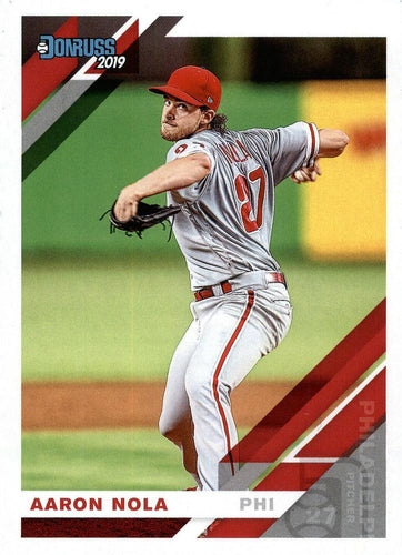 #145 Aaron Nola - Philadelphia Phillies - 2019 Donruss Baseball